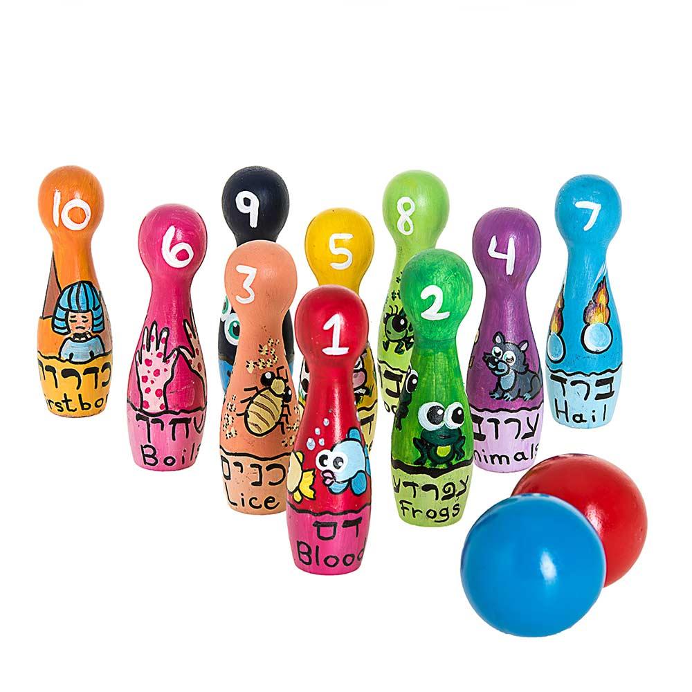 Passover Plagues Ten Pin Bowling Set